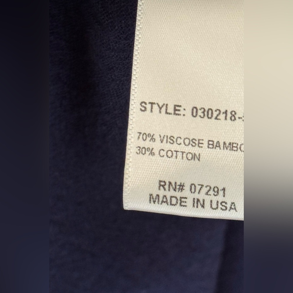 Johnny Was Navy Cotton Maxi Dress Medium EUC - Picture 8 of 14